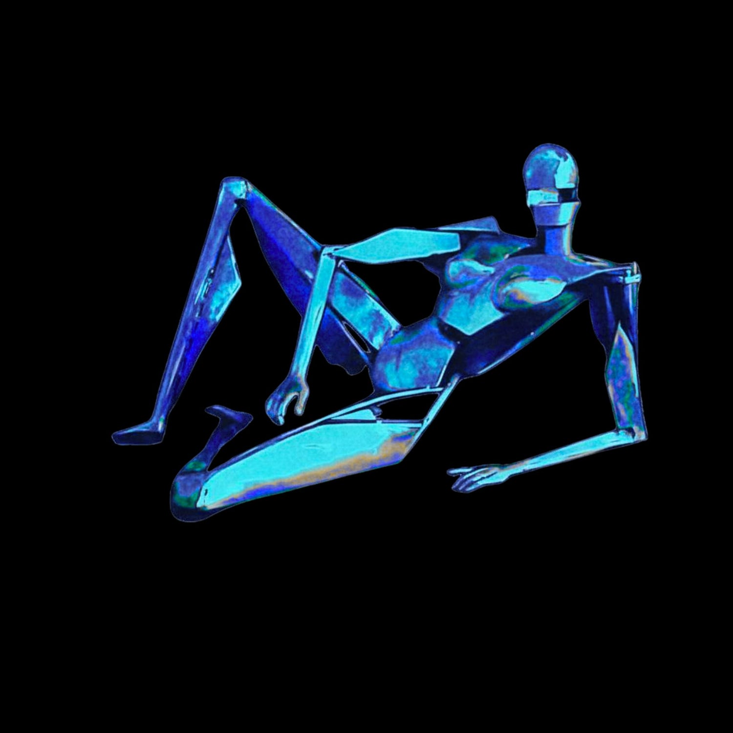 Tired Robot (Crushed Blue)