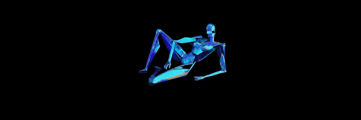 Tired Robot (Crushed Blue)